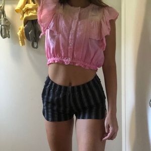 LoveShackFancy one of a kind hand died blouse